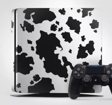 Adesivo Ps4 copertina con motivo a mucca - TenStickers