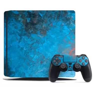 Adesivo ps4 copertura blu vivace - TenStickers