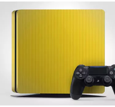 Adesivo ps4 copertura gialla rigata - TenStickers