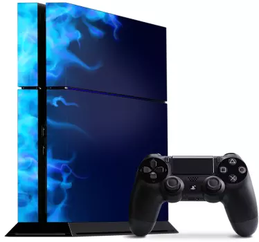 Adesivo ps4 design effetto fiamma - TenStickers