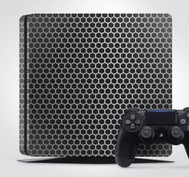 Adesivo Ps4 dettagli del motivo a nido d'ape - TenStickers