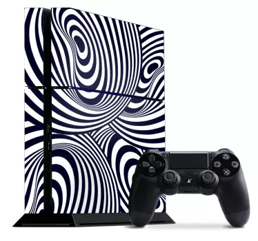 Adesivo ps4 disposizione motivo spirale - TenStickers