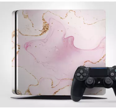 Adesivo ps4 effetto marmo rosa - TenStickers