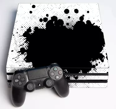 Adesivo ps4 effetto splatters vibrante - TenStickers