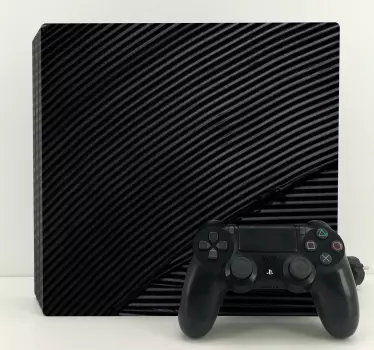 Adesivo Ps4 elegante texture nera - TenStickers