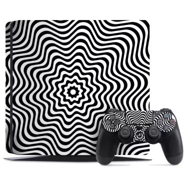 Adesivo ps4 involucro a motivo ondulato - TenStickers