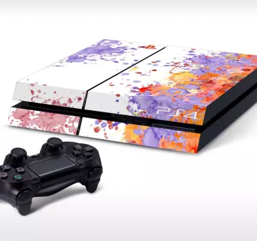 Adesivo Ps4 macchie pittura - TenStickers