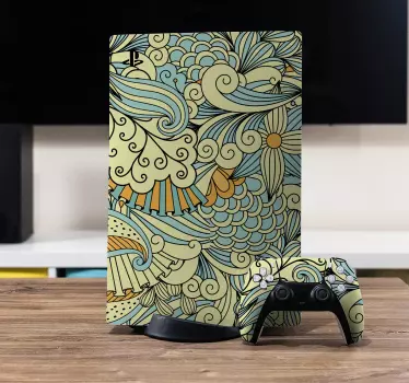 Adesivo ps4 motivi naturali fantasiosi - TenStickers