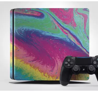 Adesivo ps4 motivo a vortice colorato - TenStickers