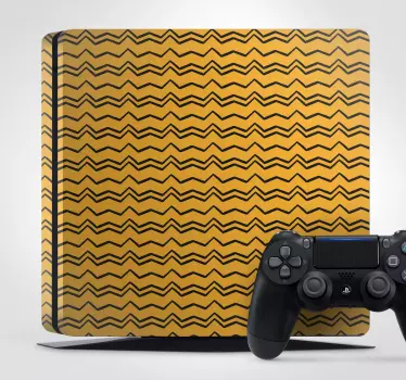 Adesivo Ps4 motivo a zigzag - TenStickers