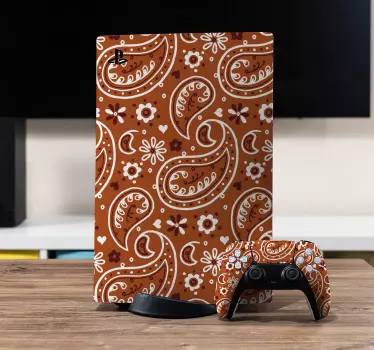 Adesivo ps4 motivo paisley - TenStickers