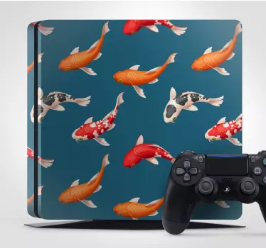 Adesivo ps4 motivo pesce koi - TenStickers