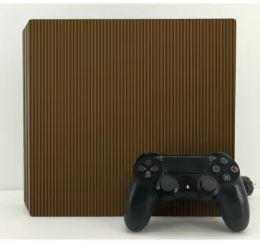 Adesivo ps4 motivo striato marrone - TenStickers