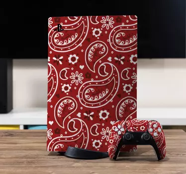 Adesivo ps4 rivestimento a motivo paisley - TenStickers