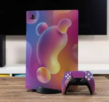 Adesivo ps5 accessori a forma vivace - TenStickers