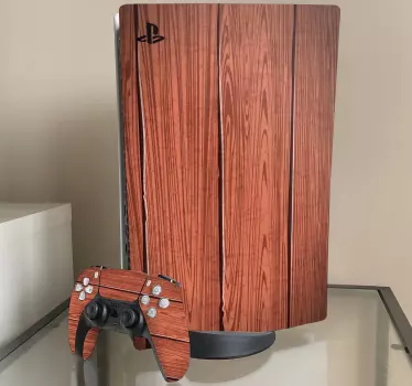 Adesivo ps5 copertura superficie legno - TenStickers