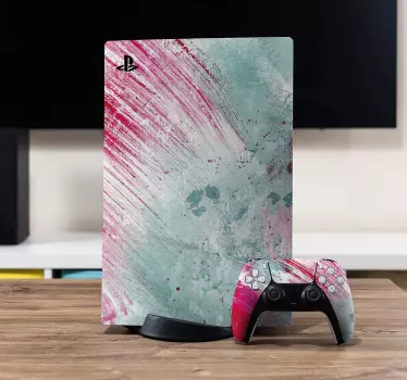Adesivo ps5 correnti colorate astratte - TenStickers