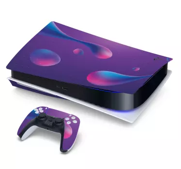 Adesivo ps5 design astratto viola - TenStickers
