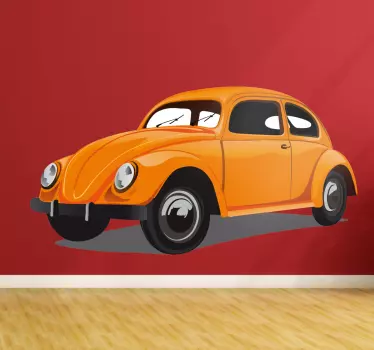 Adesivo retro Beetle Volkswagen - TenStickers
