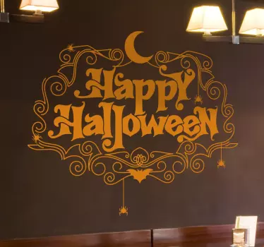 Adesivo halloween auguri di festa - TenStickers
