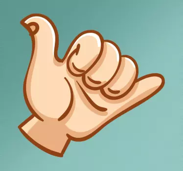 Adesivo Saluto Surf - TenStickers