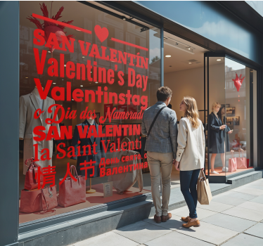 Adesivo San Valentino lingue  - TenStickers