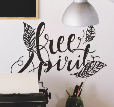 Adesivo scritta spirito libero - TenStickers