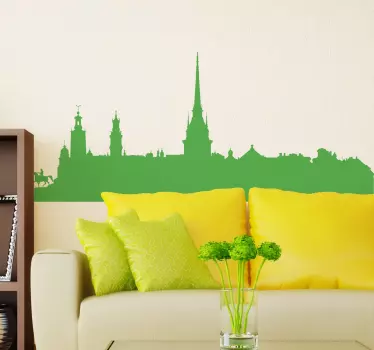 Adesivo silhouette Stoccolma - TenStickers