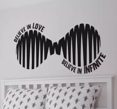 Adesivo simbolo infinito believe - TenStickers