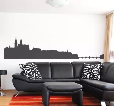 Adesivo skyline Basilea - TenStickers