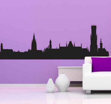 Adesivo skyline Bruges - TenStickers