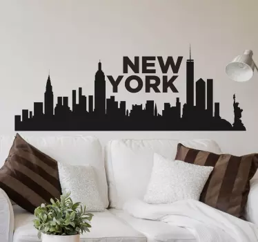 Adesivo skyline New York - TenStickers