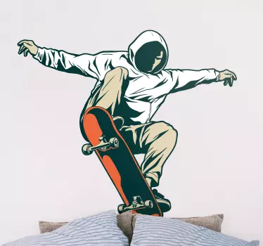 Adesivo sport estremo azione trucco skateboard - TenStickers