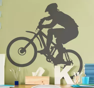 Adesivo sport estremo ciclista che esegue acrobazie - TenStickers