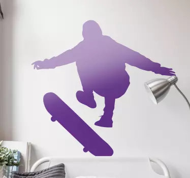 Adesivo sport estremo scena d'azione skateboard - TenStickers