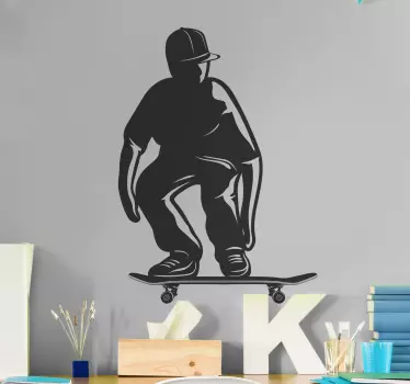 Adesivo sport estremo skater in azione - TenStickers