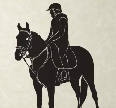 Adesivo uomo a cavallo - TenStickers