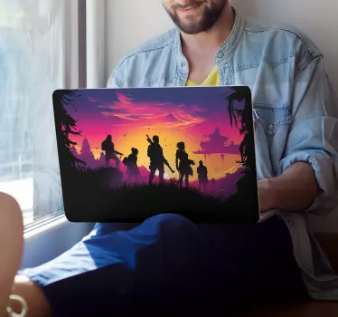 Adesivo murale videogioco adesivo per laptop con personaggi da ba - TenStickers
