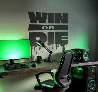 Adesivo murale videogioco vincere o morire - TenStickers