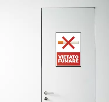 Adesivo vietato fumare - TenStickers