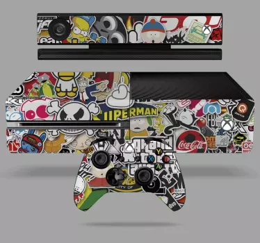 Adesivo xbox collage di personaggi vivaci - TenStickers
