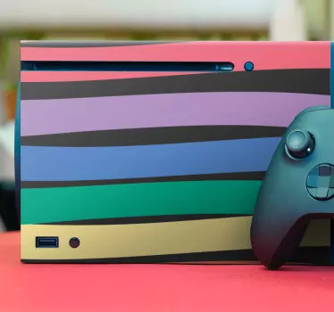 Adesivo Xbox copertina colorata a strisce - TenStickers