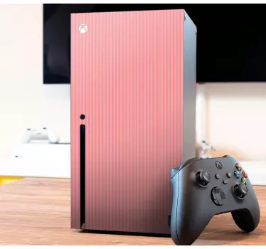 Adesivo xbox copertura rosa a righe - TenStickers
