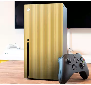 Adesivo xbox copertura striata dorata - TenStickers