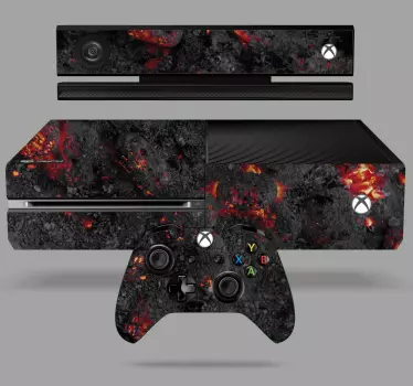 Adesivo xbox copertura texture vulcanica - TenStickers