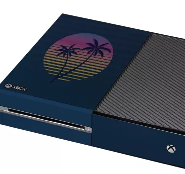 Adesivo xbox paesaggio tropicale al crepuscolo - TenStickers