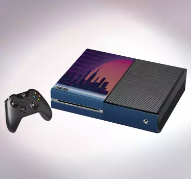 Adesivo xbox paesaggio urbano al tramonto - TenStickers