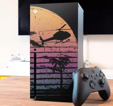 Adesivo xbox scena di tramonto vivace - TenStickers