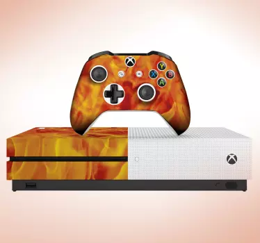 Adesivo xbox skin infuocata - TenStickers