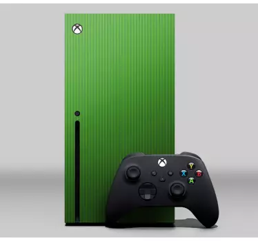 Adesivo xbox skin verde console - TenStickers